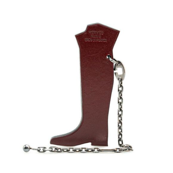 Hermes Leather Box Boots Charm Keychain - Picture 2 of 4